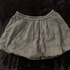 Soft Denim Bubble Skirt with built in shorts underneath